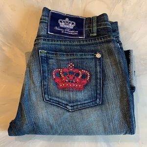 - Victoria Beckham Madrid Cuffed Jeans -